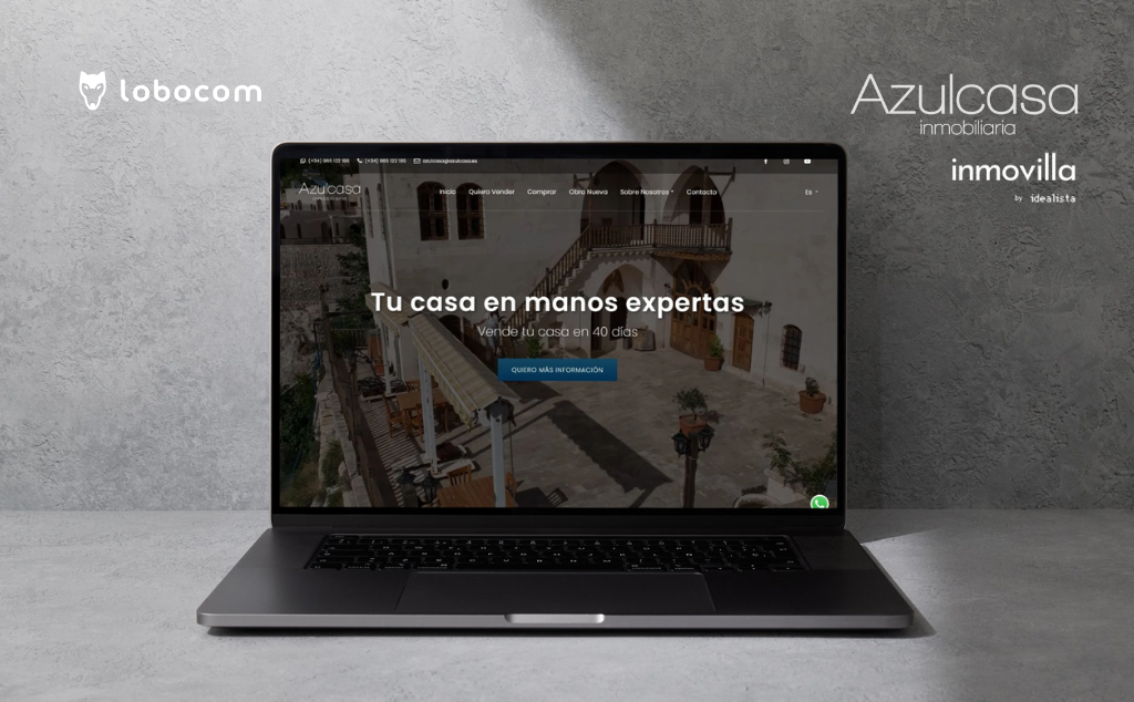 mock up ordenador diseño web nuevo inmobiliaria alicante